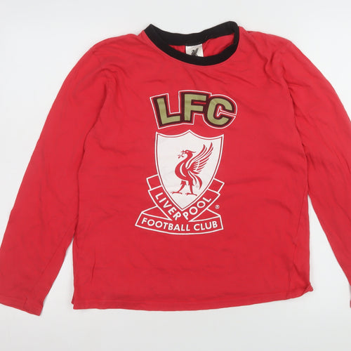 Liverpool FC Boys Red Long Sleeve Cotton Pyjama Top 11-12 Years
