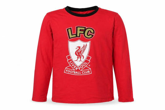 Liverpool FC Boys Red Long Sleeve Cotton Pyjama Top 11-12 Years