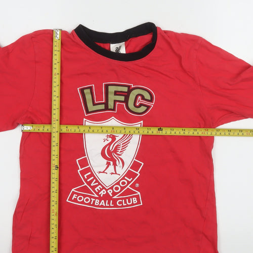 Liverpool FC Boys Red Long Sleeve Cotton Pyjama Top 11-12 Years