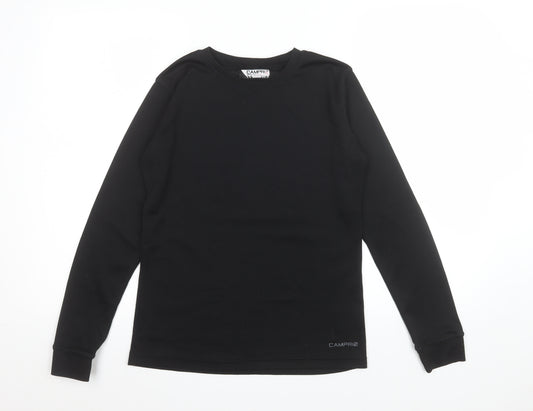 Campri Women's Black Size 10 Long Sleeve Base Layer Top