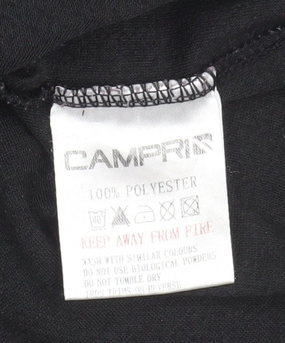 Campri Women's Black Size 10 Long Sleeve Base Layer Top