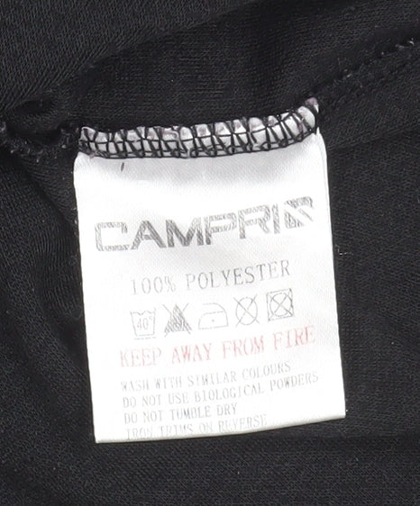 Campri Women's Black Size 10 Long Sleeve Base Layer Top
