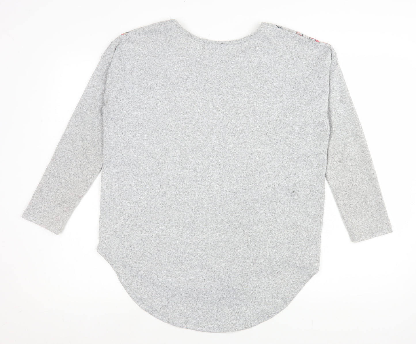 Izabel London Women's Grey Bird Print Pullover Sweatshirt Size 10