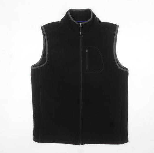 Marks and Spencer Men's Black Fleece Bodywarmer Waistcoat L
