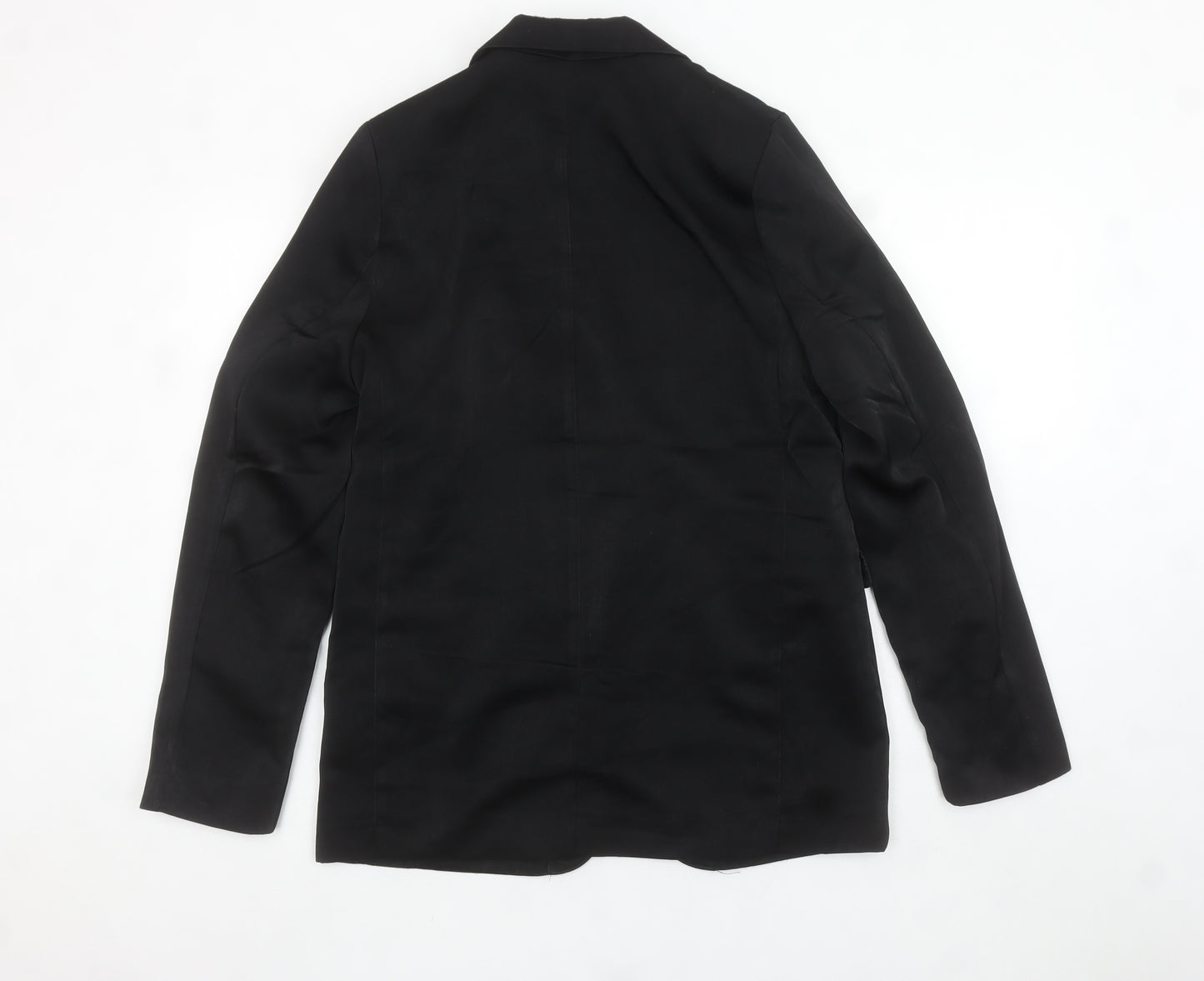 H&M Women’s Black Blazer Jacket Size UK 14+ Classic Single-Breasted
