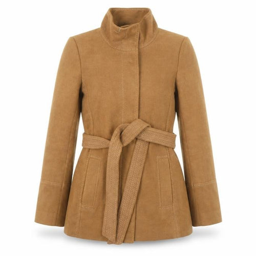H&M Women’s Brown Belted Mid-Length Trench Coat Size 10
