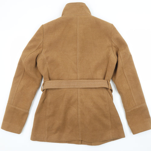 H&M Women’s Brown Belted Mid-Length Trench Coat Size 10