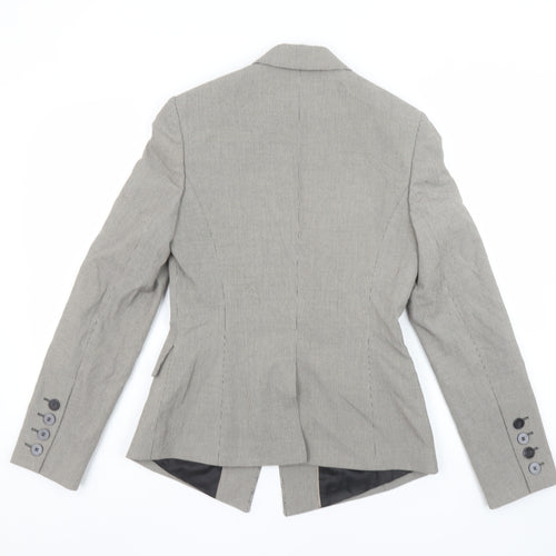 Next Women’s Grey Houndstooth Tailored Suit Jacket Size 6
