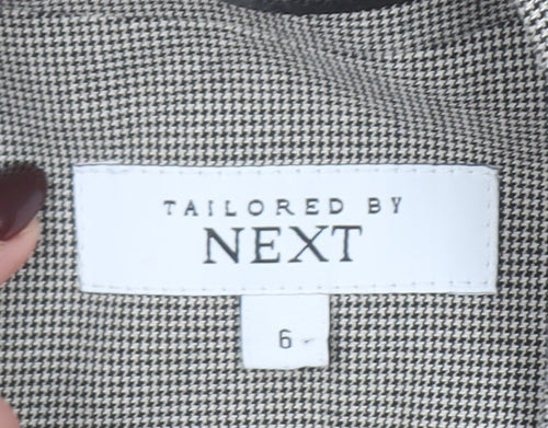 Next Women’s Grey Houndstooth Tailored Suit Jacket Size 6