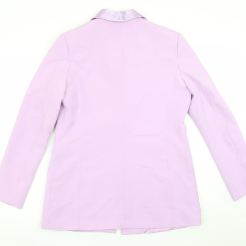 Amy Lynn Women's Purple Shawl Collar Tuxedo Blazer Size S