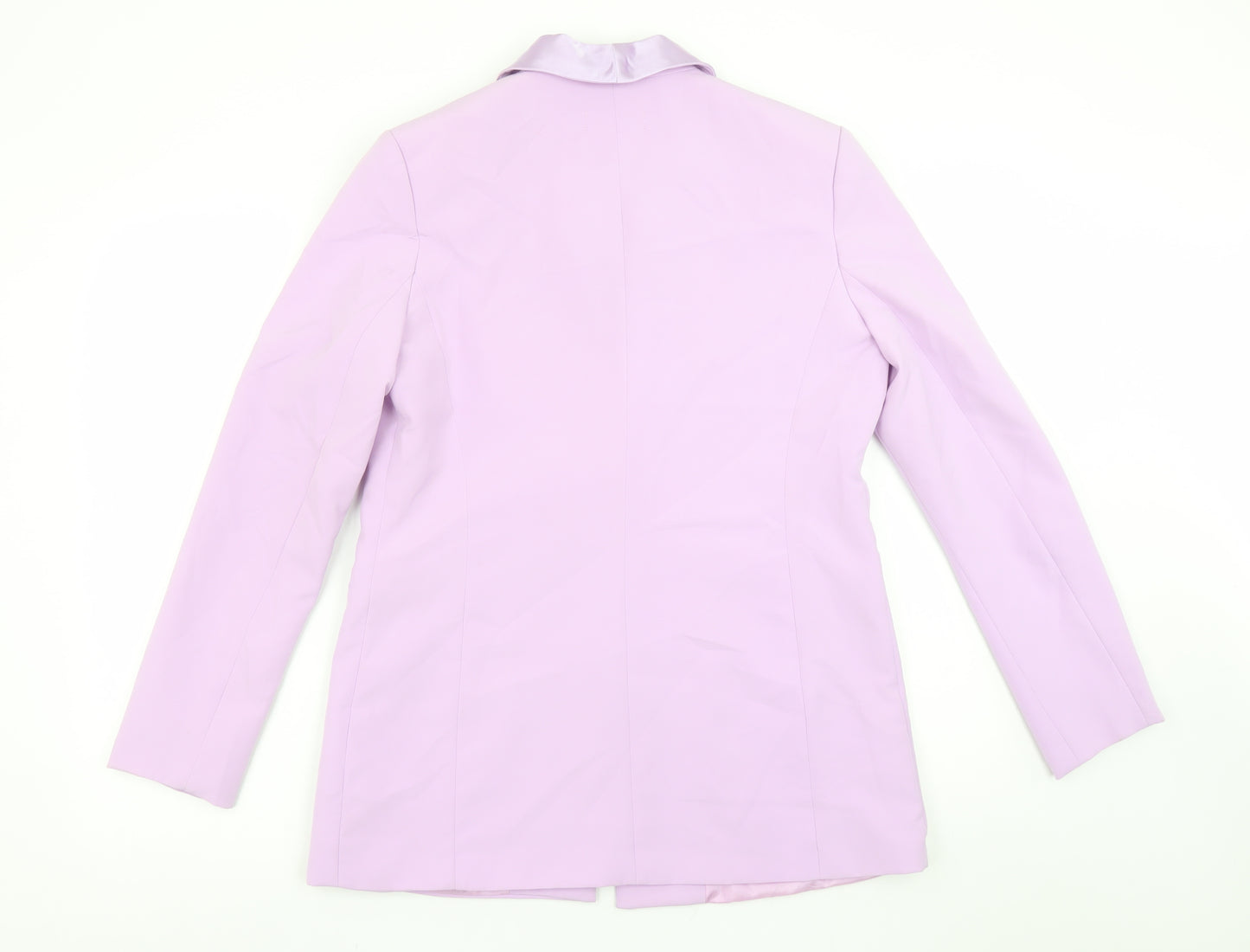 Amy Lynn Women's Purple Shawl Collar Tuxedo Blazer Size S