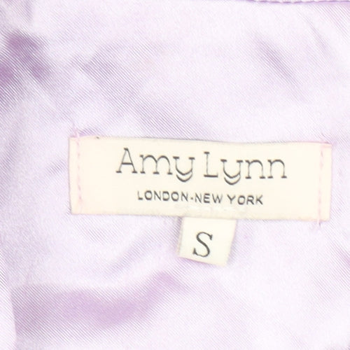 Amy Lynn Women's Purple Shawl Collar Tuxedo Blazer Size S