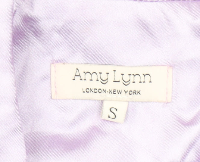 Amy Lynn Women's Purple Shawl Collar Tuxedo Blazer Size S