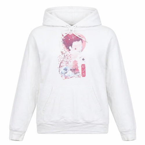 Stanley/Stella Women White Hisoka Anime Hoodie L Organic Cotton