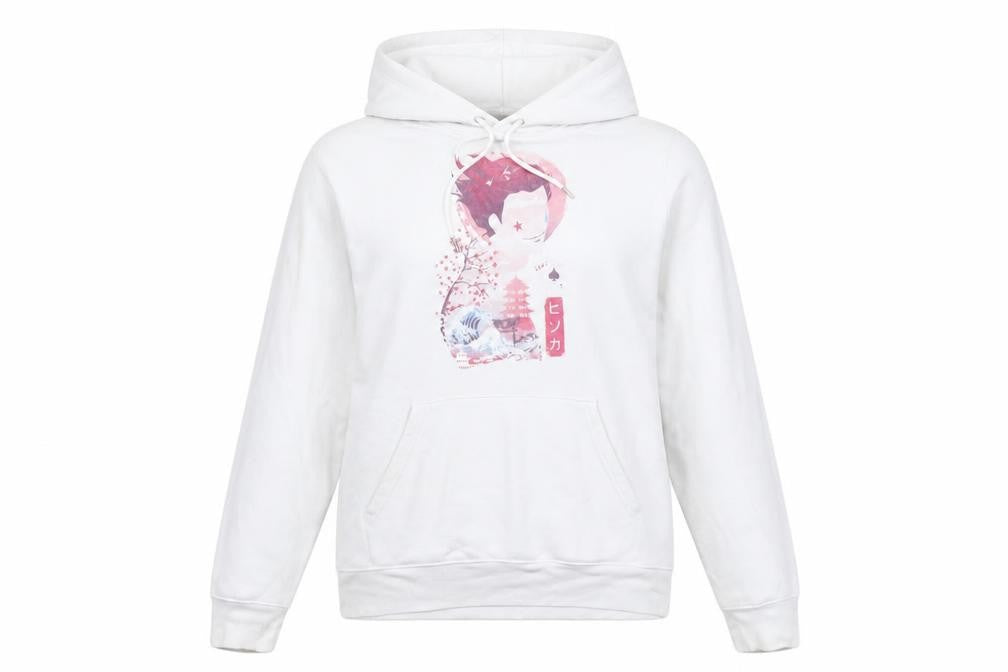 Stanley/Stella Women White Hisoka Anime Hoodie L Organic Cotton