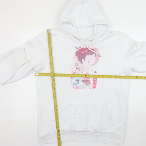 Stanley/Stella Women White Hisoka Anime Hoodie L Organic Cotton