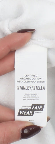 Stanley/Stella Women White Hisoka Anime Hoodie L Organic Cotton