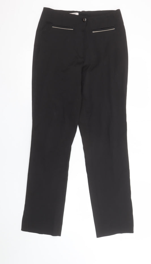 Steilmann Women's Black Straight Leg Trousers Size 10