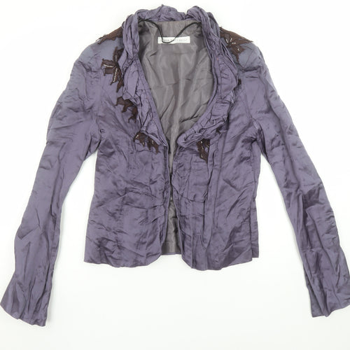 Linea Raffaelli Women’s Purple Blazer Jacket Size 16 Tailored Formal