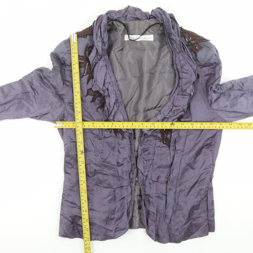 Linea Raffaelli Women’s Purple Blazer Jacket Size 16 Tailored Formal