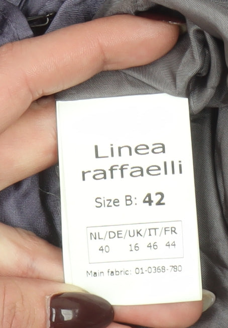 Linea Raffaelli Women’s Purple Blazer Jacket Size 16 Tailored Formal