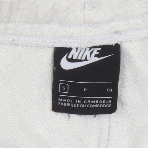 Nike Women’s Grey Jogger Sweatpants Small Elastic Waist Logo Sportswear