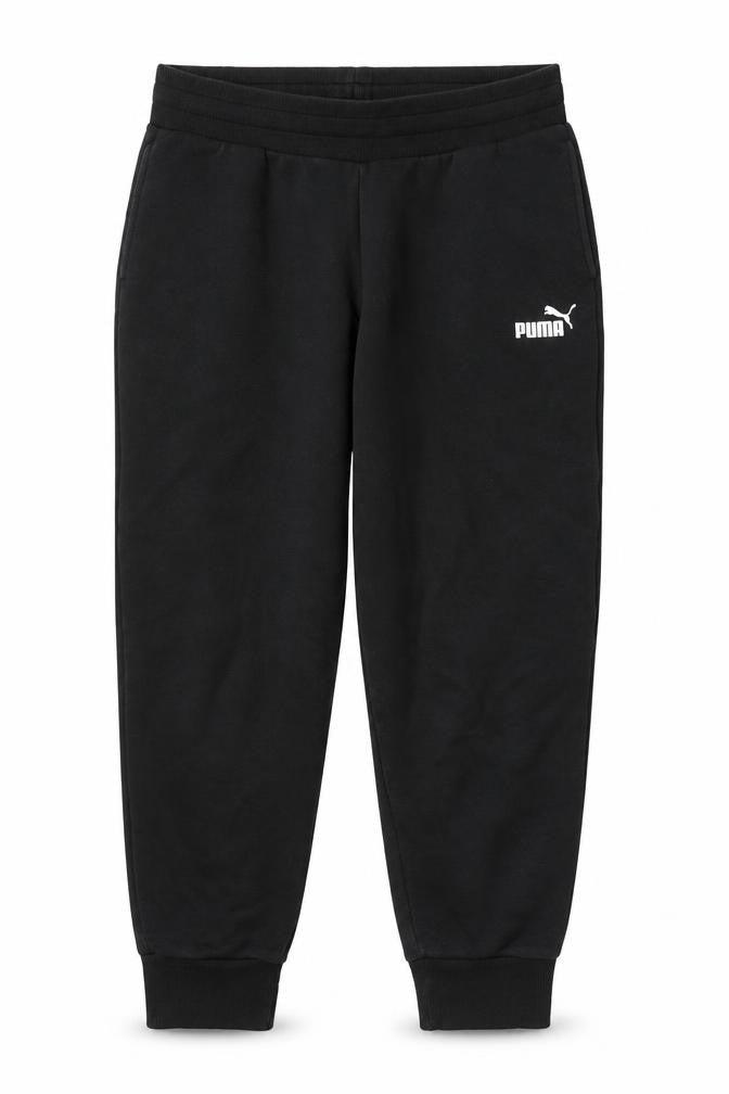 Puma Women's Black Jogger Trousers L Fleece Cotton Blend