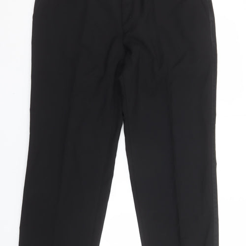 Taylor & Wright Men's Black 36S Dress Pants Trousers Classic Fit