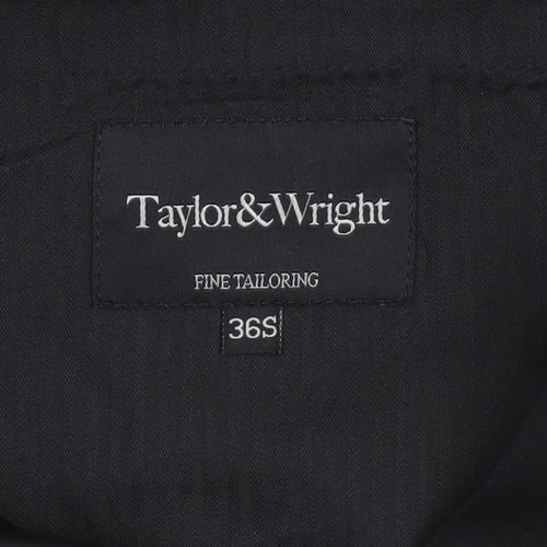 Taylor & Wright Men's Black 36S Dress Pants Trousers Classic Fit