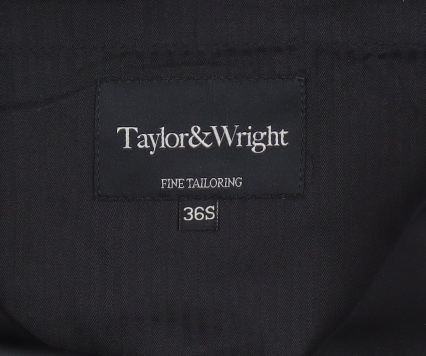 Taylor & Wright Men's Black 36S Dress Pants Trousers Classic Fit