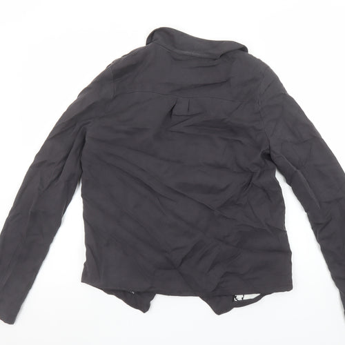 Lost & Found Women's Black Size 8 Tencel Blazer Jacket