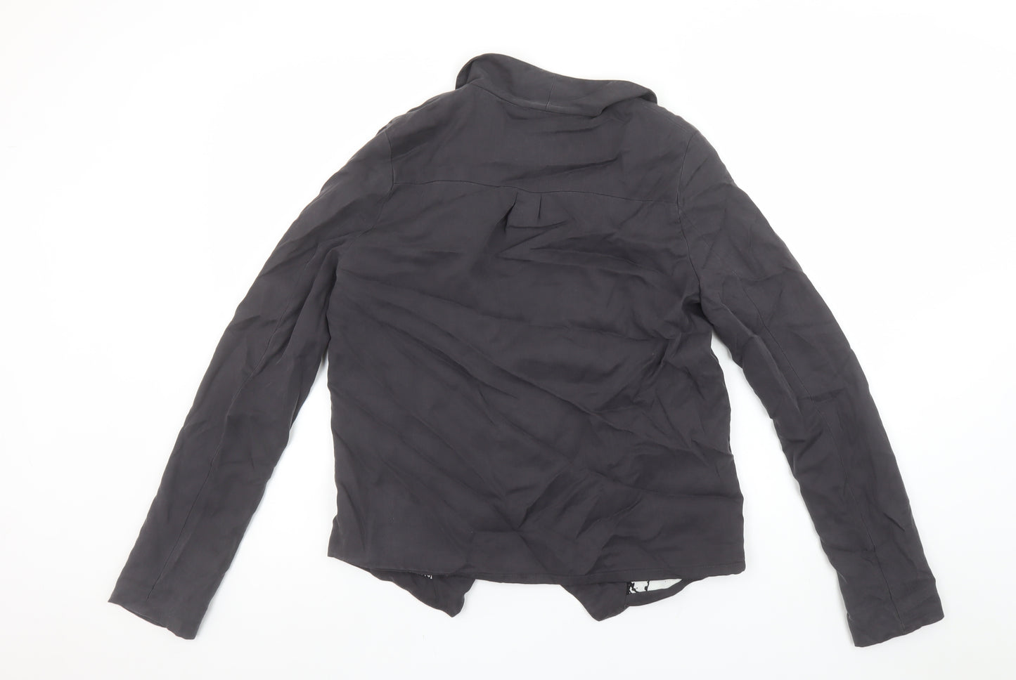 Lost & Found Women's Black Size 8 Tencel Blazer Jacket