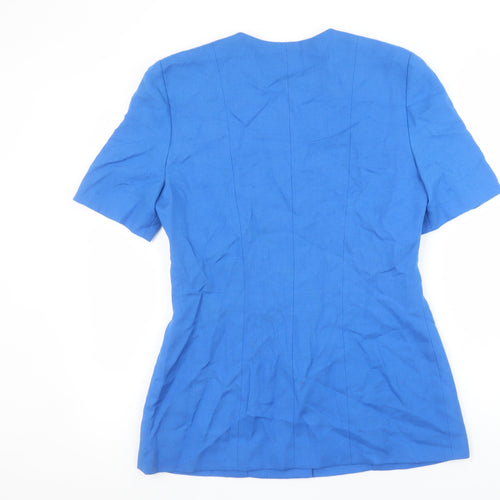 Condici Set Women's Blue Short Sleeve Suit Top Size 12
