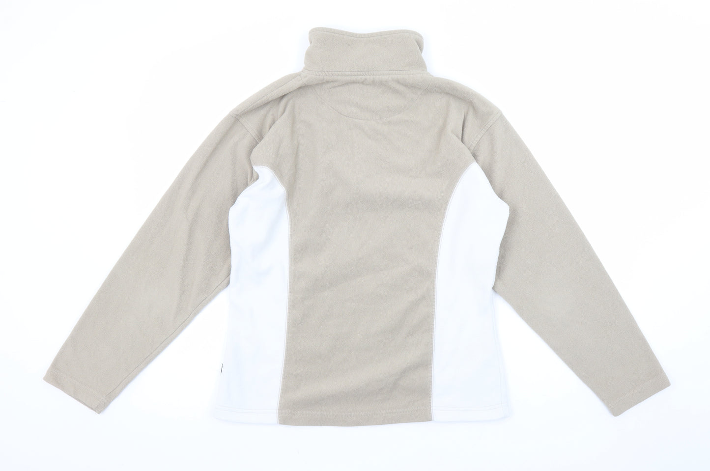 Trespass Womens Beige White 1/2 Zip Fleece Pullover Sweatshirt M