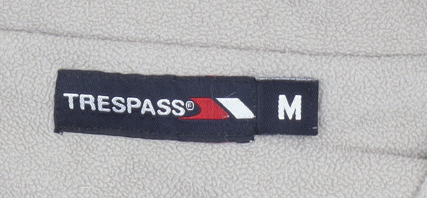 Trespass Womens Beige White 1/2 Zip Fleece Pullover Sweatshirt M