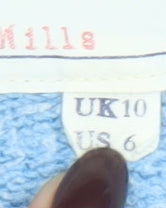 Jack Wills Womens Blue Pullover Hoodie Size 10 Cotton Blend Logo Print