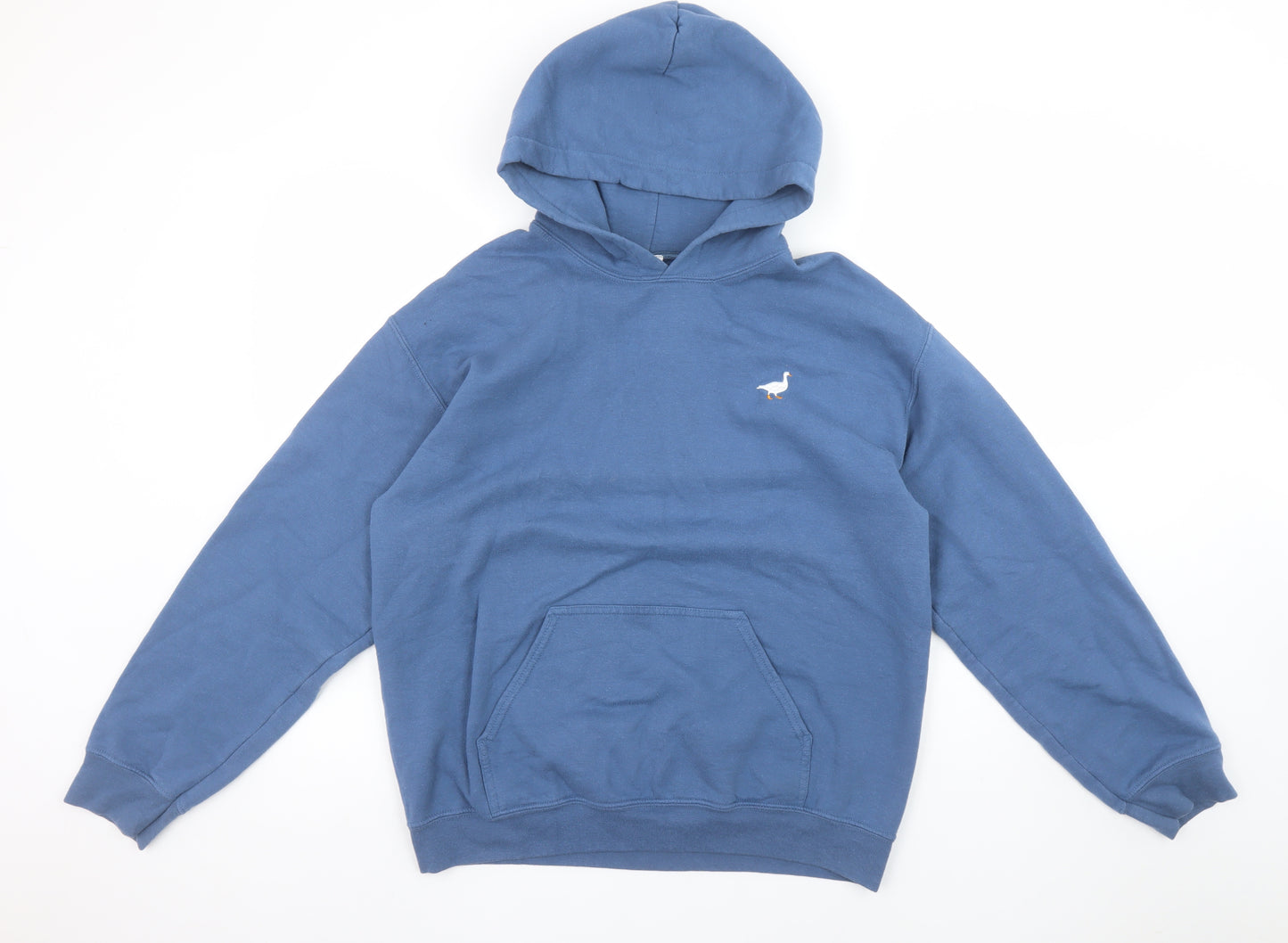 Goose and Gander Men's Blue Pullover Hoodie Size M Cotton Blend