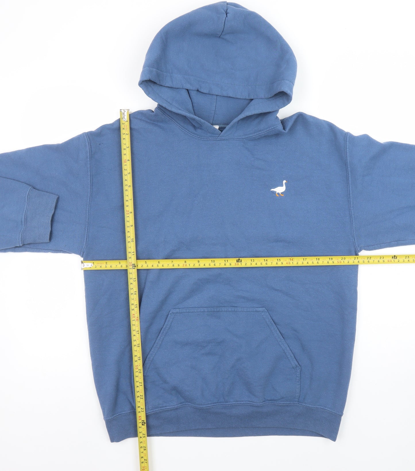 Goose and Gander Men's Blue Pullover Hoodie Size M Cotton Blend