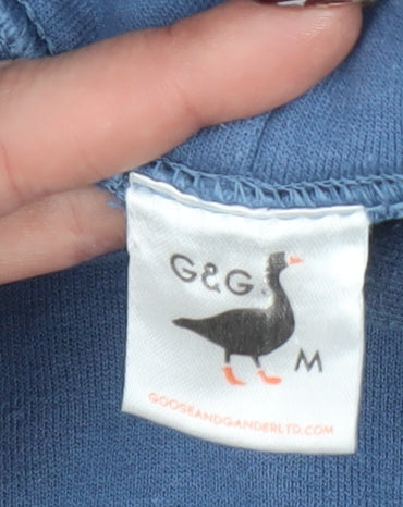 Goose and Gander Men's Blue Pullover Hoodie Size M Cotton Blend