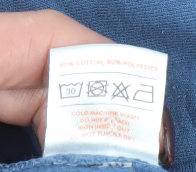 Goose and Gander Men's Blue Pullover Hoodie Size M Cotton Blend