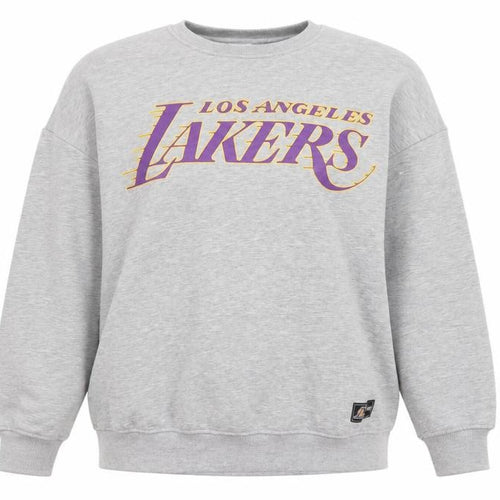 Primark NBA Los Angeles Lakers Grey Sweatshirt Womens L 14/16 Pullover Crew Neck