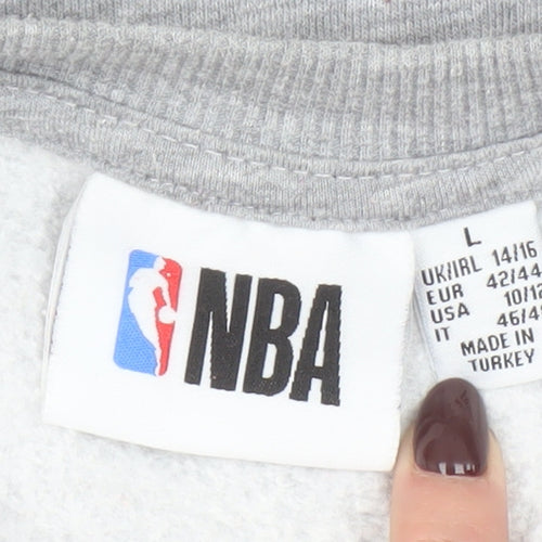 Primark NBA Los Angeles Lakers Grey Sweatshirt Womens L 14/16 Pullover Crew Neck