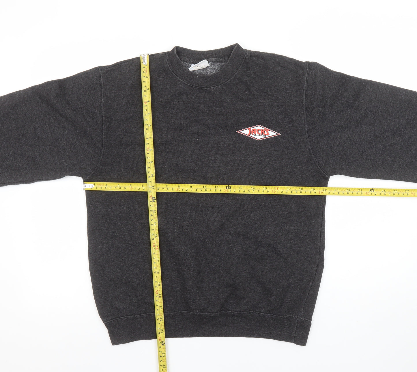 Jacks Surfboards Men's Black Small Pullover Sweatshirt California Graphic