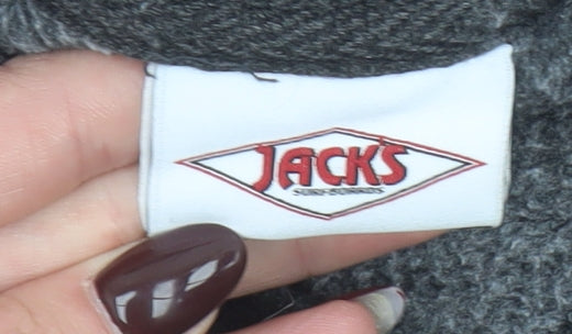 Jacks Surfboards Men's Black Small Pullover Sweatshirt California Graphic