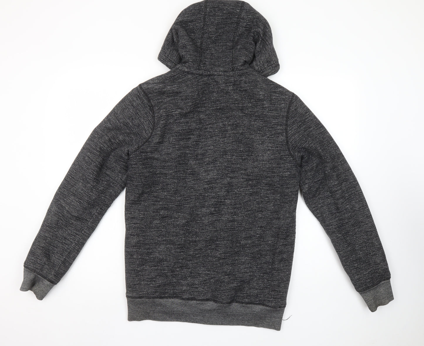 F&F Men's Grey Full Zip Hooded Sweatshirt Size S Regular Fit