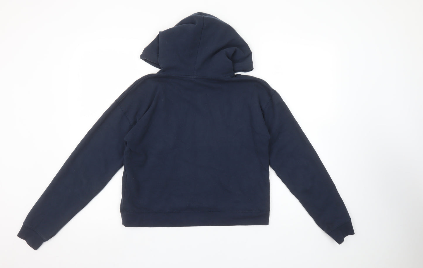 Jack Wills Women's Navy Blue Pullover Hoodie UK 8 Cotton Blend