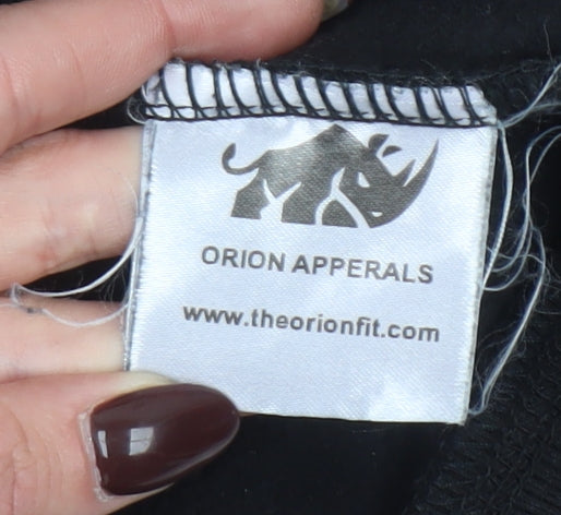 Orion Fitness Women's Black Pullover Hoodie Size L Polyester