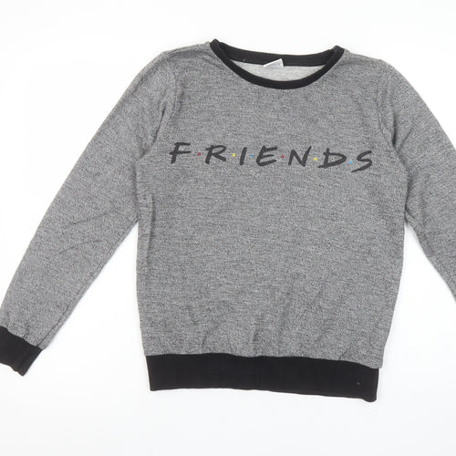 Friends The TV Series Women's Grey Crew Neck Pullover Sweatshirt Size 6