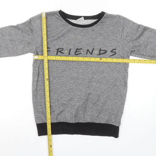 Friends The TV Series Women's Grey Crew Neck Pullover Sweatshirt Size 6