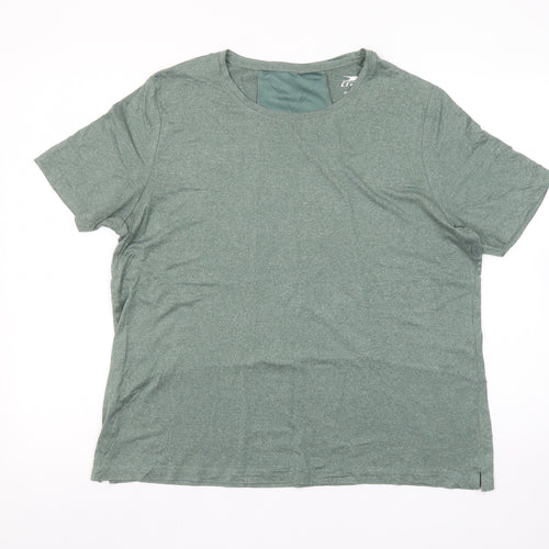 Crane Womens Green Short Sleeve Crew Neck Sports T-Shirt Size 16/18